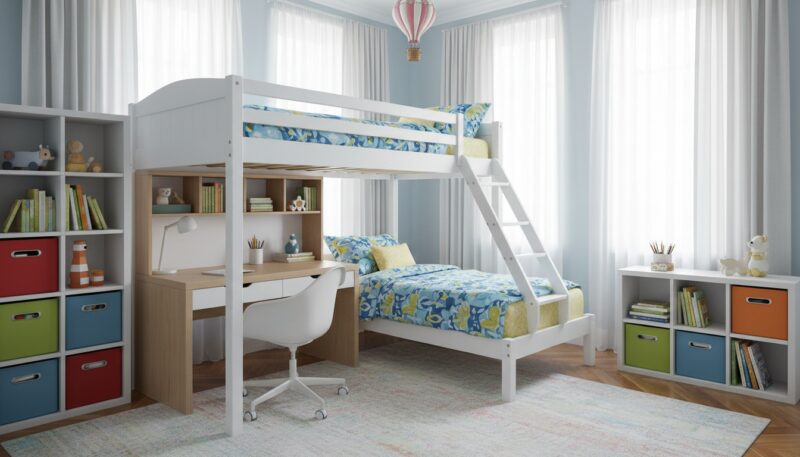 krevet na sprat sa radnim stolom krevet na sprat sa radnim stolom