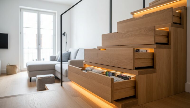 stepenice sa fiokama za odlaganje stepenice sa fiokama za odlaganje